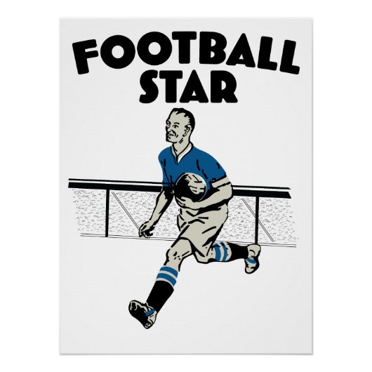 Fußballstar Poster (Vorderseite)