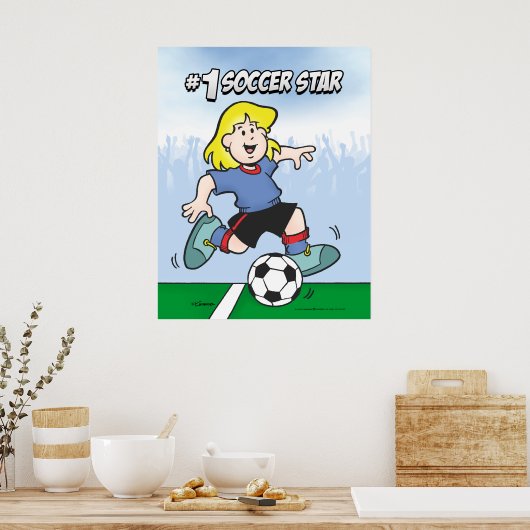 Fußballstar Poster (Küche)