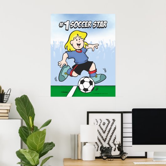 Fußballstar Poster (Heimbüro)