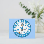 Fußballstar Postkarte (Stehend Vorderseite)