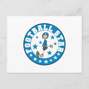 Fußballstar Postkarte