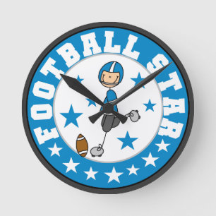Fußballstar Runde Wanduhr