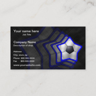 Fußballstar-Schablonen-Visitenkarte Visitenkarte