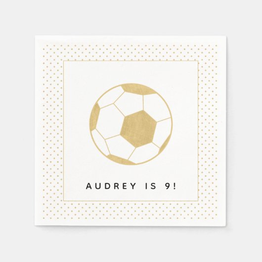 Fußballstar Serviette (Vorderseite)