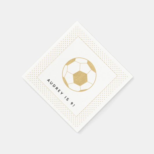 Fußballstar Serviette (Ecke)