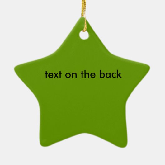 Fußballstern 2010 keramik ornament (Hinten)