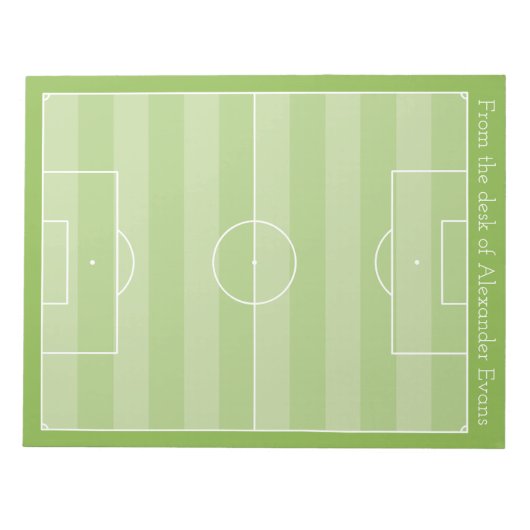 Fußballstich Notizblock (Vorderseite)