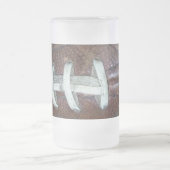 Fußballstifte Mattglas Bierglas (Mittel)