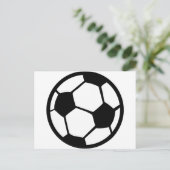 Fußballsymbol Postkarte (Stehend Vorderseite)