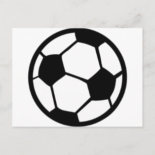 Fußballsymbol Postkarte