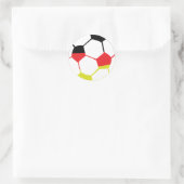 Fußballsymbol Runder Aufkleber (Tasche)