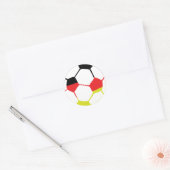 Fußballsymbol Runder Aufkleber (Umschlag)