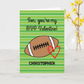 Fußballtag Valentinstag Karte (Gelbe Blume)