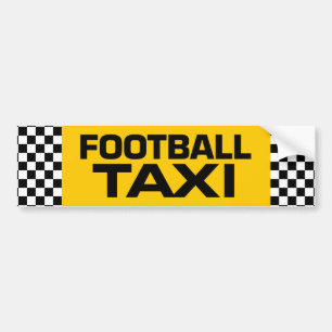 Fußballtaxi Autoaufkleber