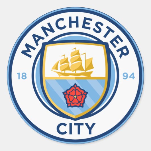 Fußballteam-Abzeichen Runder Aufkleber (Vorderseite)