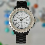 Fußballteam Fan Watch Armbanduhr<br><div class="desc">Fußball-Team Anhänger beobachten. Eine Uhr,  die als Geschenk für einen Fan eines Fußballteams entworfen wurde. Fügen Sie den Namen des Empfängers sowie den Football-Teamnamen hinzu. Weiße Uhr.</div>