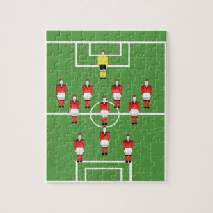 Fußballteam, Fußballspieler Puzzle