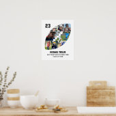 Fußballteam Hochrangiger Abschluss Ball Foto Colla Poster (Küche)