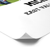 Fußballteam Hochrangiger Abschluss Ball Foto Colla Poster (Ecke)