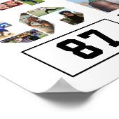 Fußballteam Hochrangiger Abschluss FotoCollage Poster (Ecke)