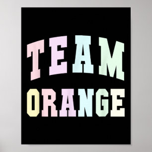 Fußballteam Orange Summer Camp Squad War Game Sp Poster