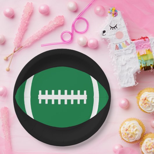 Fußballteam Party/Bankett Grüne Fußballsportarten Pappteller (Party)