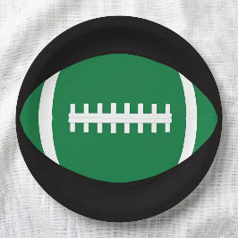 Fußballteam Party/Bankett Grüne Fußballsportarten Pappteller