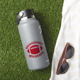 Fußballteam personalisiert roter Aufkleber