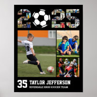 Fußballteam Senior Class of 2025 Foto Collage