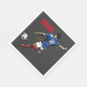 Fußballteam-Spielerpapier Napkin Serviette (Ecke)
