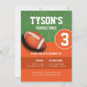 Fußballthema Geburtstagseinladung für Jungen Einladung (Vorderseite)