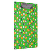 Fußballthema mit Orange Gold Shirts Klemmbrett (Rechts)