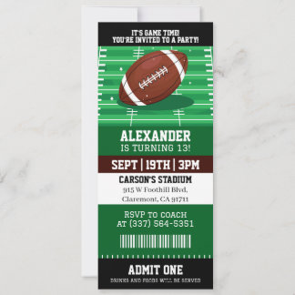 Fußballticket Geburtstag Einladung