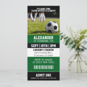 Fußballticket Geburtstag Einladung (Stehend Vorderseite)
