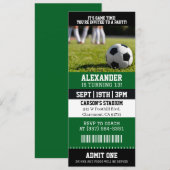 Fußballticket Geburtstag Einladung (Vorne/Hinten)