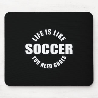 Fußballtor Lebenslektionen  Mousepad