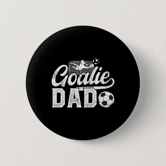 Fußballtorwart Papa eines Fußballtorwart Vaters Button (Vorderseite)