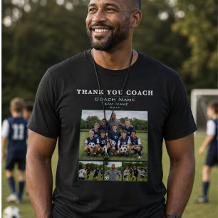 Fußballtrainer 4 Fotocollage Danke T-Shirt