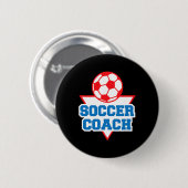 Fußballtrainer Anerkennung Button (Vorne & Hinten)
