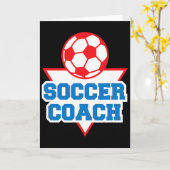 Fußballtrainer Anerkennung Karte (Gelbe Blume)