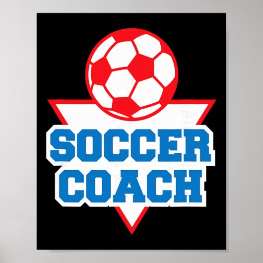 Fußballtrainer Anerkennung Poster (Vorne)
