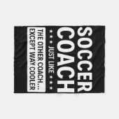 Fußballtrainer außerordentlich cool fleecedecke (Vorderseite (Horizontal))