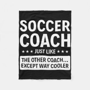 Fußballtrainer außerordentlich cool fleecedecke