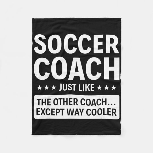 Fußballtrainer außerordentlich cool fleecedecke (Vorderseite)
