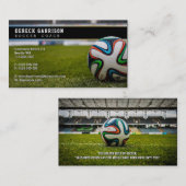 Fußballtrainer | Berufliche Sportarten Visitenkarte (Vorne/Hinten)
