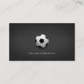 Fußballtrainer | Berufliche Sportarten Visitenkarte (Rückseite)