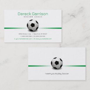 Fußballtrainer   Berufliche Sportarten Visitenkarte