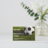 Fußballtrainer | Berufliche Sportarten Visitenkarte (Stehend Vorderseite)