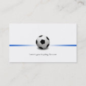 Fußballtrainer | Berufliche Sportarten Visitenkarte (Rückseite)