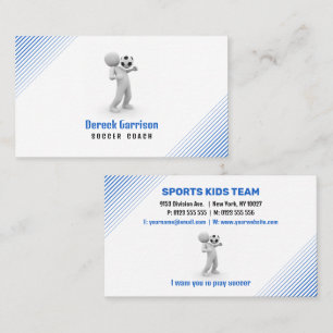 Fußballtrainer Berufliche Visitenkarte